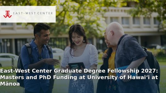 East-West Center Graduate Degree Fellowship 2027: Masters and PhD Funding at University of Hawai‘i at Mānoa
