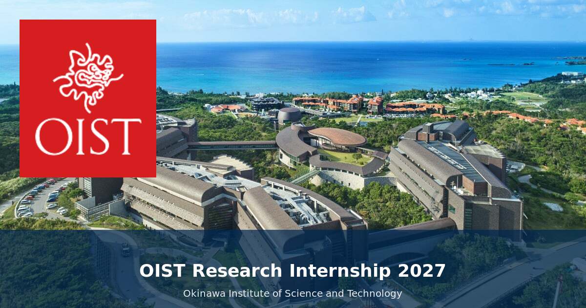 OIST Research Internship 2027 (Fully Funded Research Placement in Japan)
