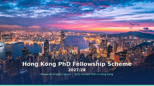 Hong Kong PhD Fellowship Scheme 2027/28
