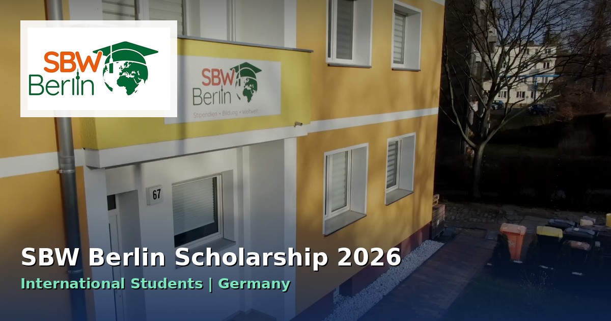 SBW Berlin Scholarship 2026 for International Students